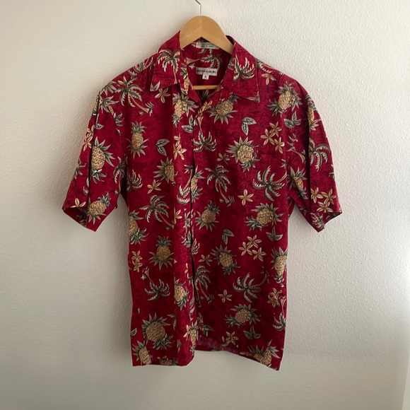 Vintage Pierre Cardin Homme XLT Manches Courtes Hawaïen